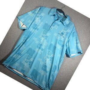 Tattoo Golf GTX Collection Cool-Stretch Men's Golf Shirt (Blue) Medium